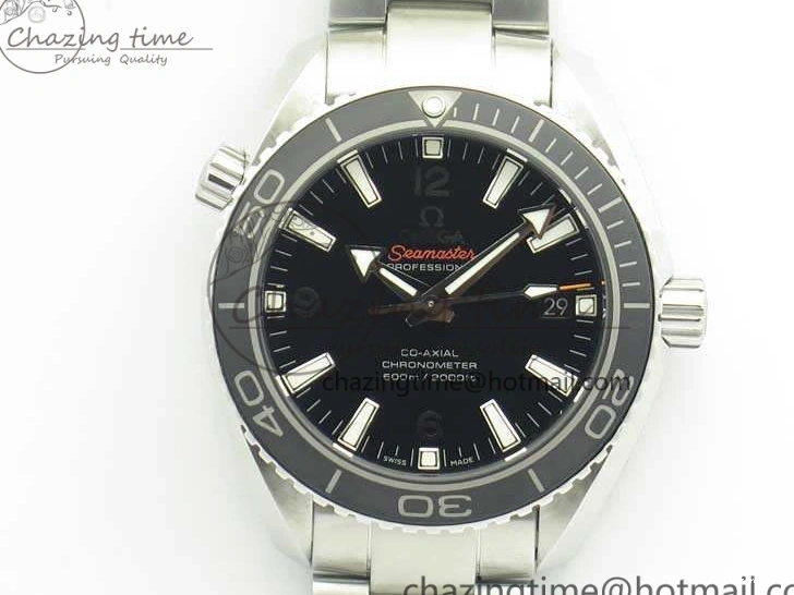 1230 Sleek Planet Ocean Professional Ceramic Bezel 42mm 1:1 MK Best Edition Silver Markers On SS Bracelet A 8085